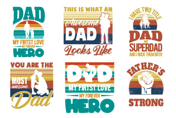 Fathers Retro Shirt for Dad and Son