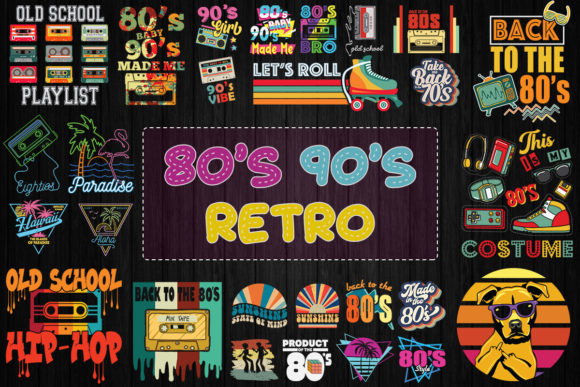 Retro 80s 90s Tshirt Design Bundle Review