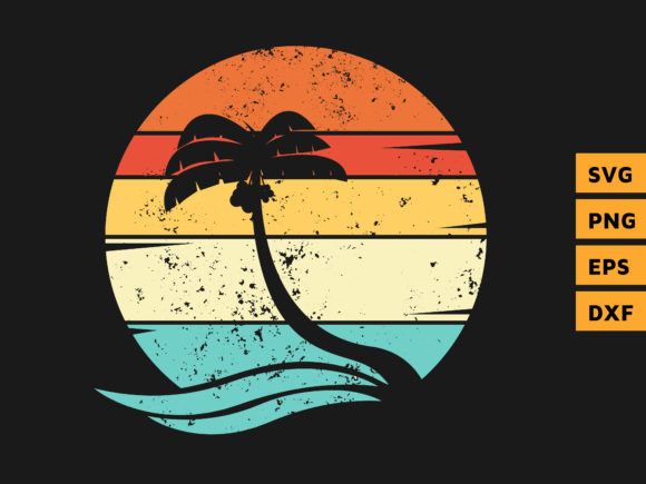 Retro Tropical Palm Tree Graphic Review