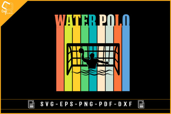 Water Polo Vintage Retro T-shirt Design Review